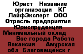 Юрист › Название организации ­ КГ ЛайфЭксперт, ООО › Отрасль предприятия ­ Юриспруденция › Минимальный оклад ­ 75 000 - Все города Работа » Вакансии   . Амурская обл.,Благовещенск г.